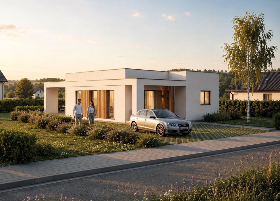 Casa individuala la roșu – Teren 550 MP + utilități – CĂRPINIȘ, BRAȘOV