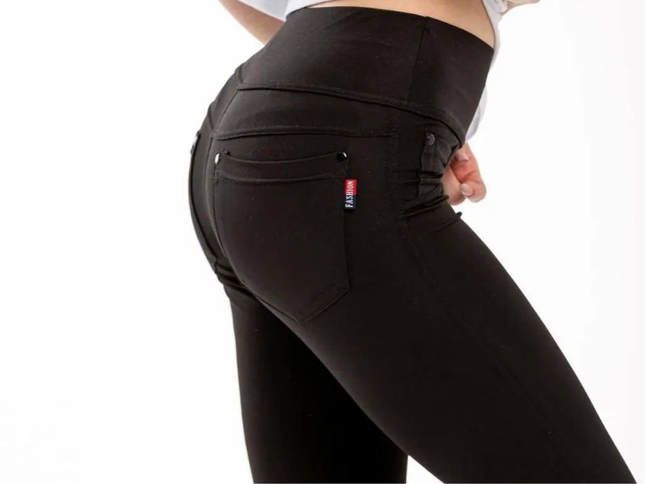 Черные лосины брюки