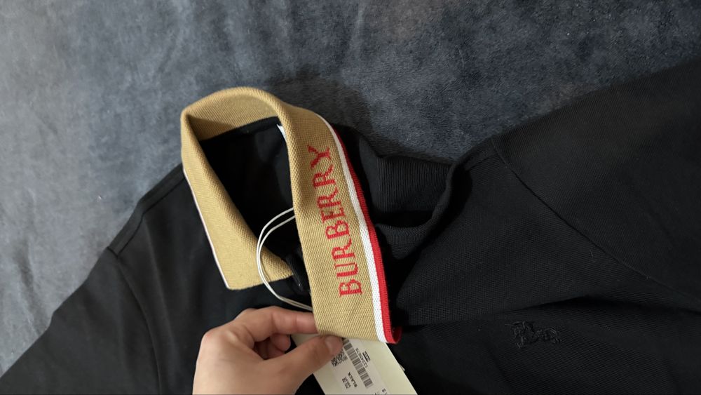 Tricou cu guler Burberry ( dsquared , gucci )