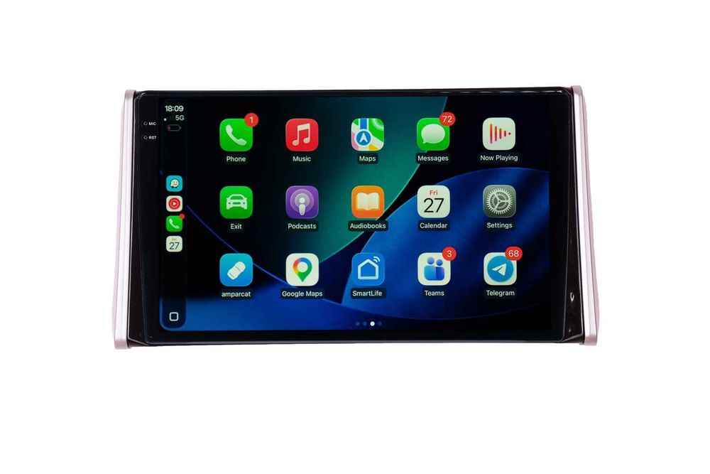 Navigatie Toyota Rav 4 2019 + Android 14 Carplay Wireless Android Auto + Camera Marsarier