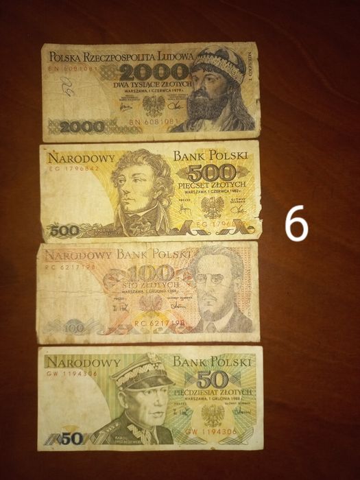 Bancnote vechi din diferiți ani si țari