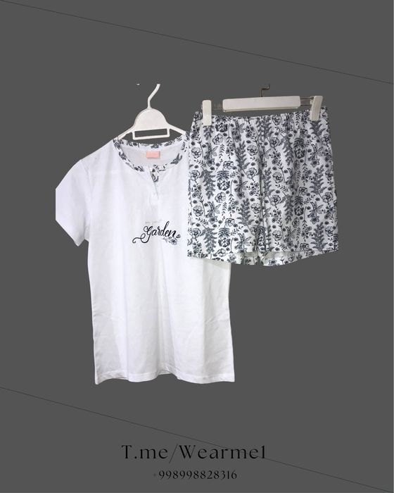 Женские пижамы ночнушки двойка