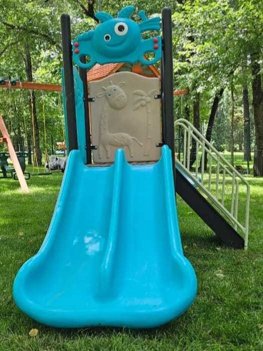 Детская горка с платформой