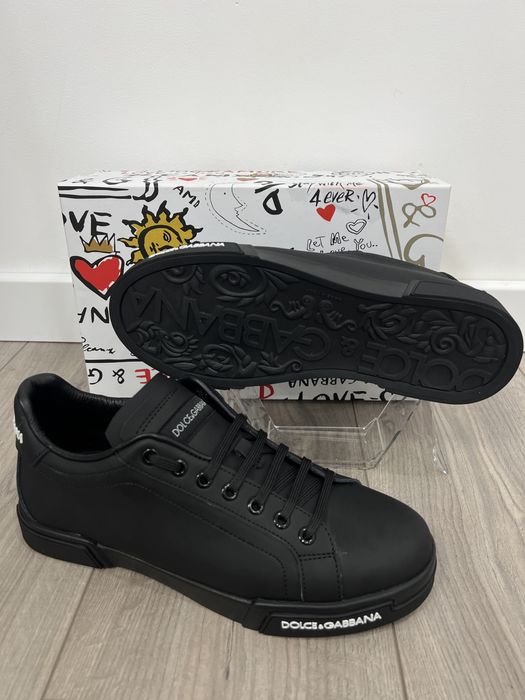 Adidasi Dolce Gabbana Portofino -Piele naturala-Full box