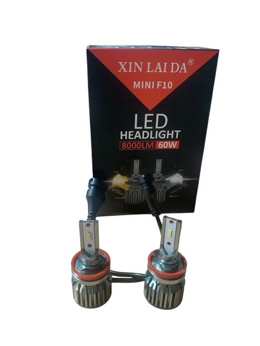 Лед крушки F10 MINI- Н11 за фарове 60W 8000L