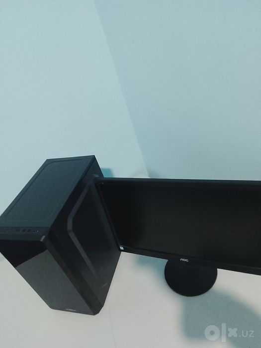 Kompyuter: Intel Core i3-9100 kompyuter + AOC 19” monitor, SSD 256 GB