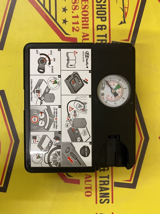 Compresor auto umflat roti original Hyundai Kia 12V 180W 15A OEM