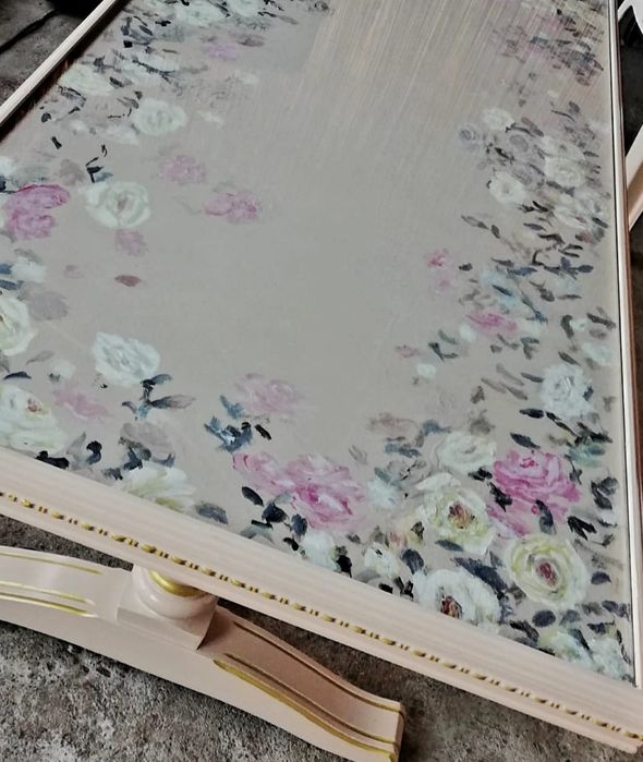 Masa reconditionata pictata manual