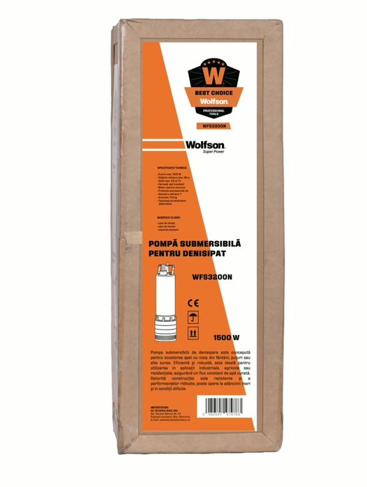 Pompa submersibila pentru denisipat Wolfson WFS3200N