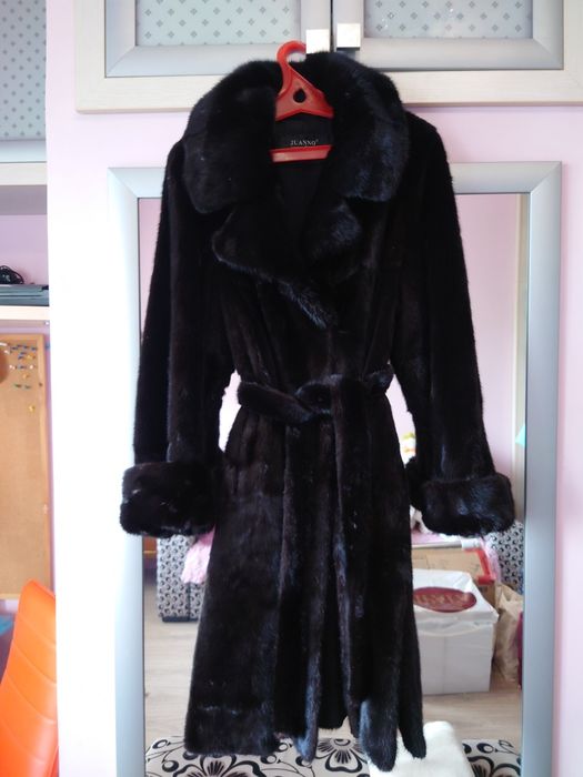 Шуба  из норки, б/у,  50 размер