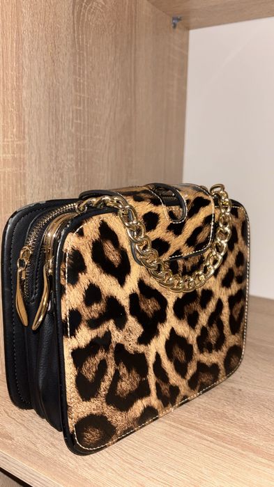 Geantă Moschino animal print