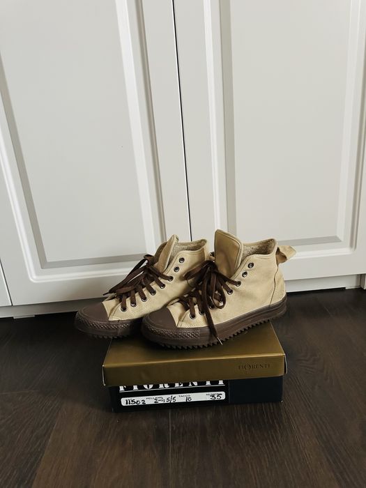 Ghete din piele naturala , Converse All Star , imblanite ,numarul 41,5