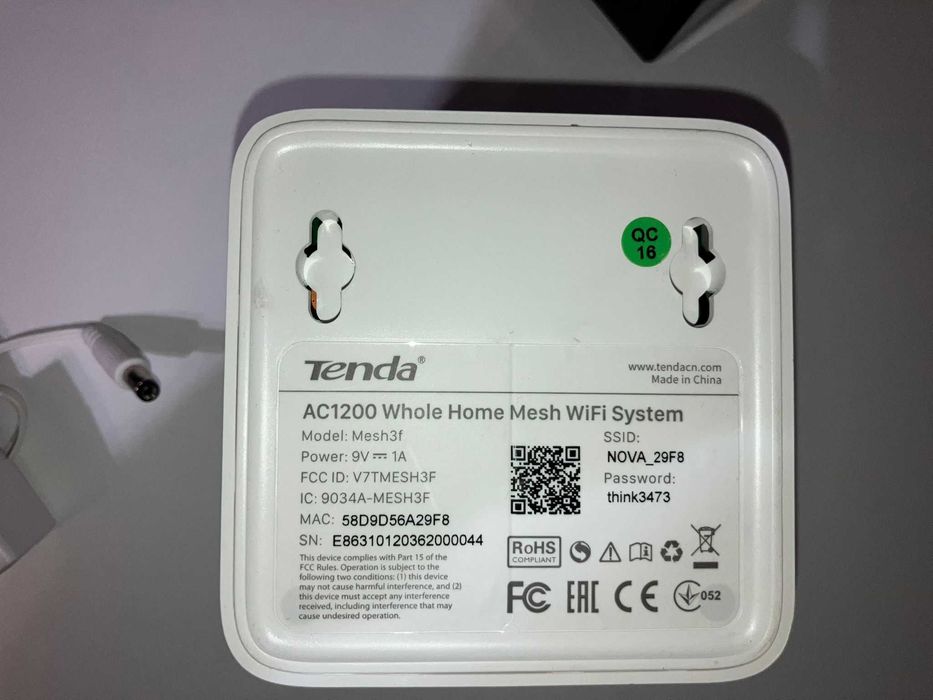 Routter Wifi Tenda AC1200 folosit 6 luni