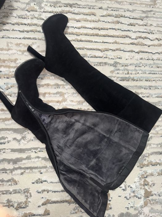 длинные ботинки натуральное  замж