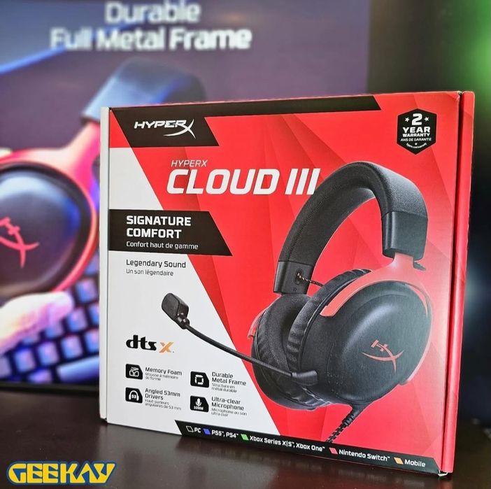 Оригинал! Hyperx Cloud 3 Wired Проводные Наушники