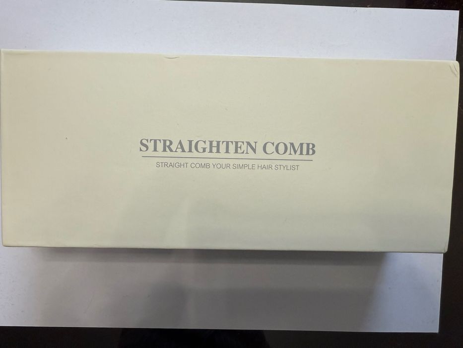 Гребен за изправяне на коса, брада, LCD дисплей, USB зареждане