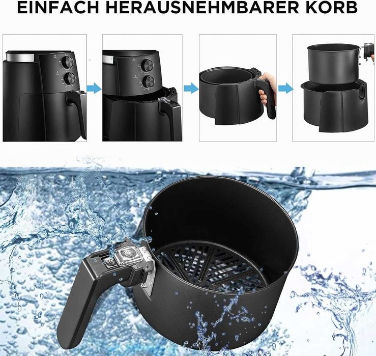 Фритюрник с горещ въздух Midea Air fryer ЕЪР ФРАЙЪР 3,5л , 1500W