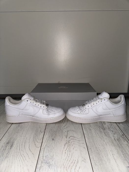 Nike Air Force 1 Low All-White Sneakers – Original with OG Box