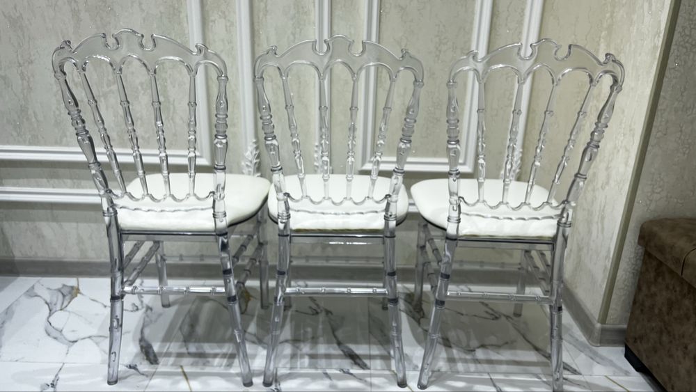 Прозрачные дизайнерские стулья (Chiavari) – 400 шт