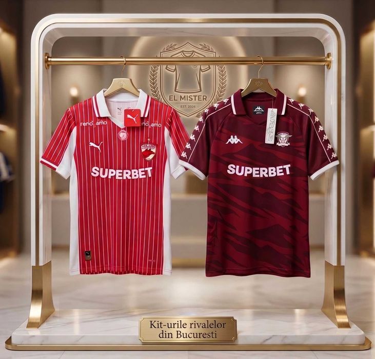 Tricouri Dinamo și Rapid București (Noi, cu etichetă) Marimile M&L
