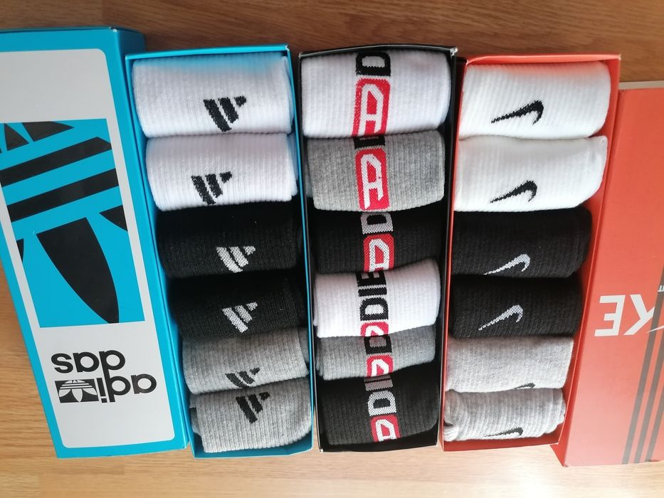 Sosete unisex adidas / Nike / Diesel - calitate superioara ~ 2 seturi