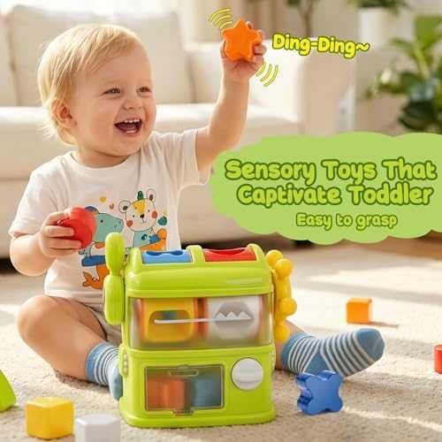 Нов Монтесори сортер форми и цветове образователна играчка за деца 1-3 г