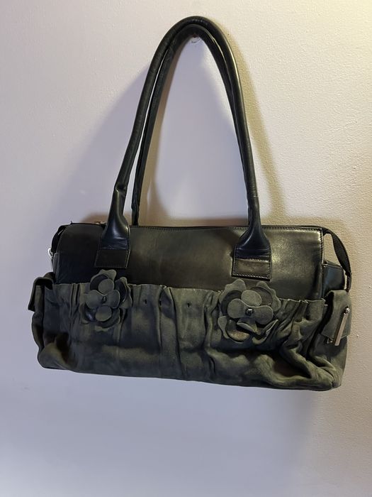 Geanta piele naturala bleumarin eleganta