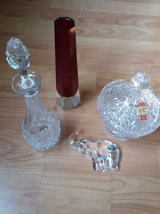 Ваза Murano декантиер кристал плато Bohemia