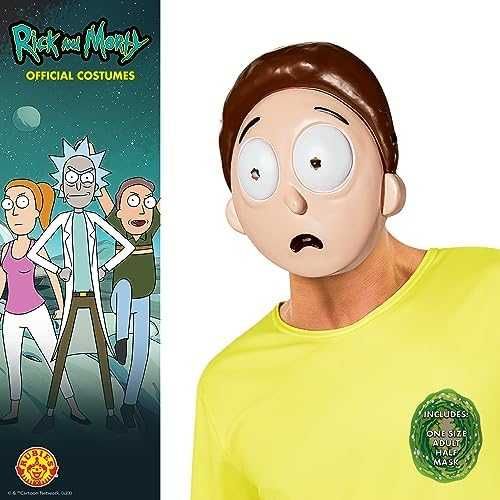 Нов аксесоар маска за възрастни Rubies Official Rick and Morty Костюм карнавал парти