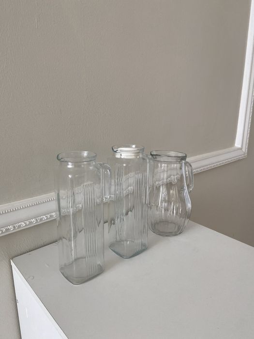 Графины стеклянные, 3 шт