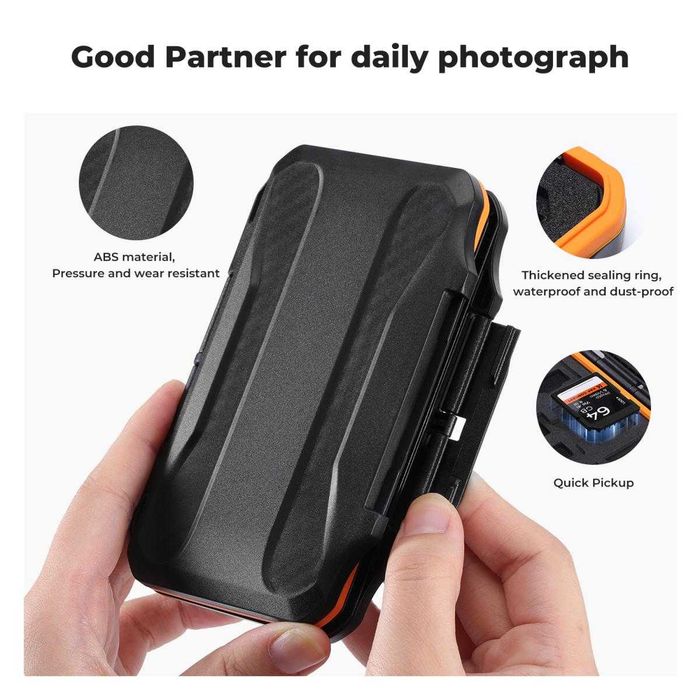 K&F Concept Калъф за карти памет SD / TF / CF / Micro SD / SDXC