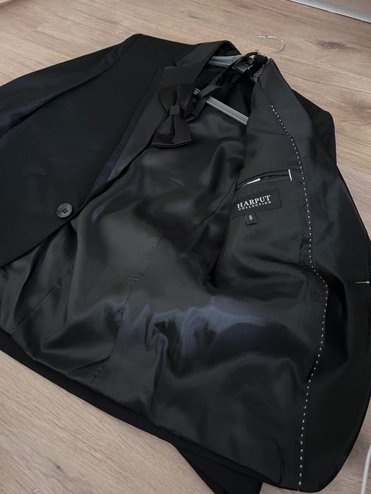 Costum negru elegant 3 piese copii 7-9 ani