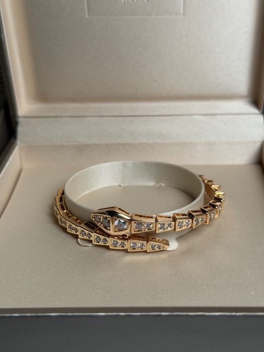 Bvlgary  Snake гривна gold/silver