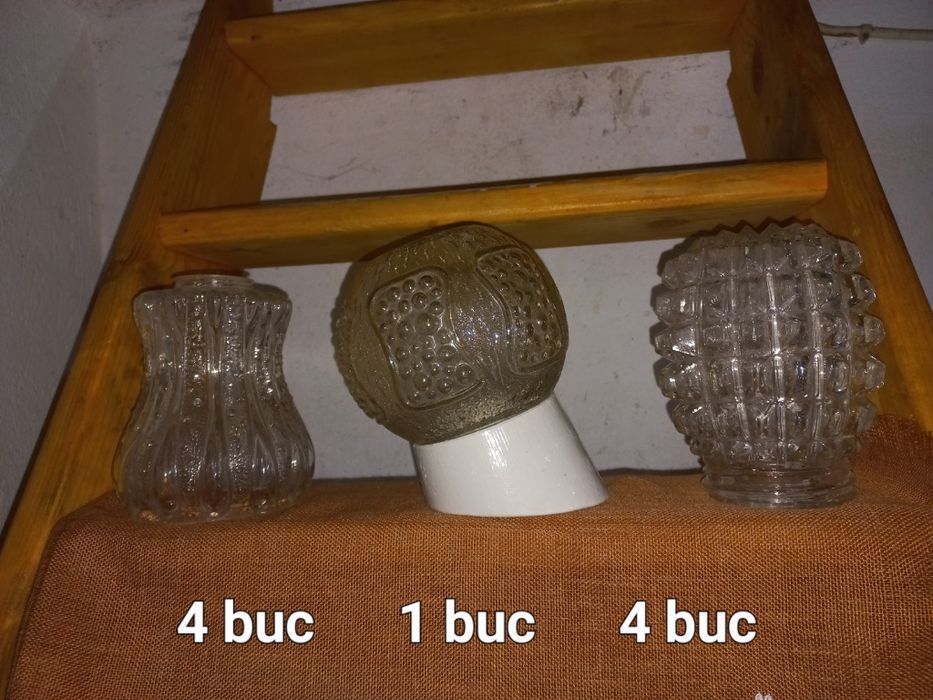 Glob , abajur vechi din sticlă, pt.lustre, veioze, aplice