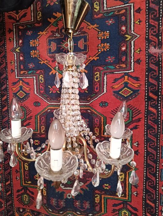 Хрустальная люстра Чехословакия, винтаж.