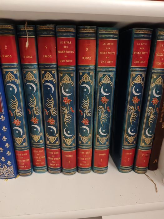 Set complet, o mie și una de nopți, 8 volume, Mardrus, 1904, LUX