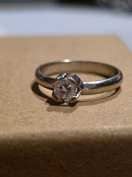 Inel Aur 18 kt Diamant natural 0.5 ct