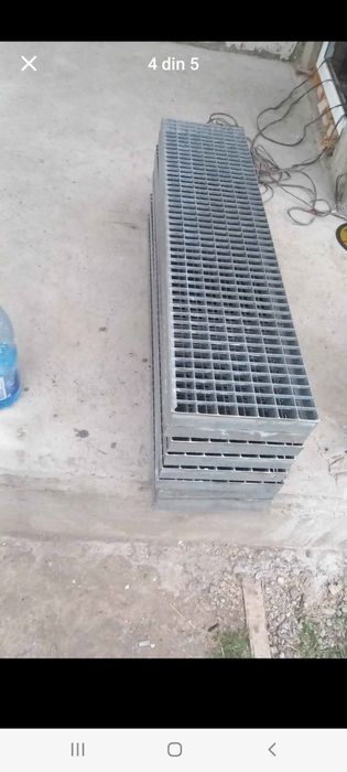 Gratare (grilaje) metalice galvanizate ideale pentru trepte și spălăto