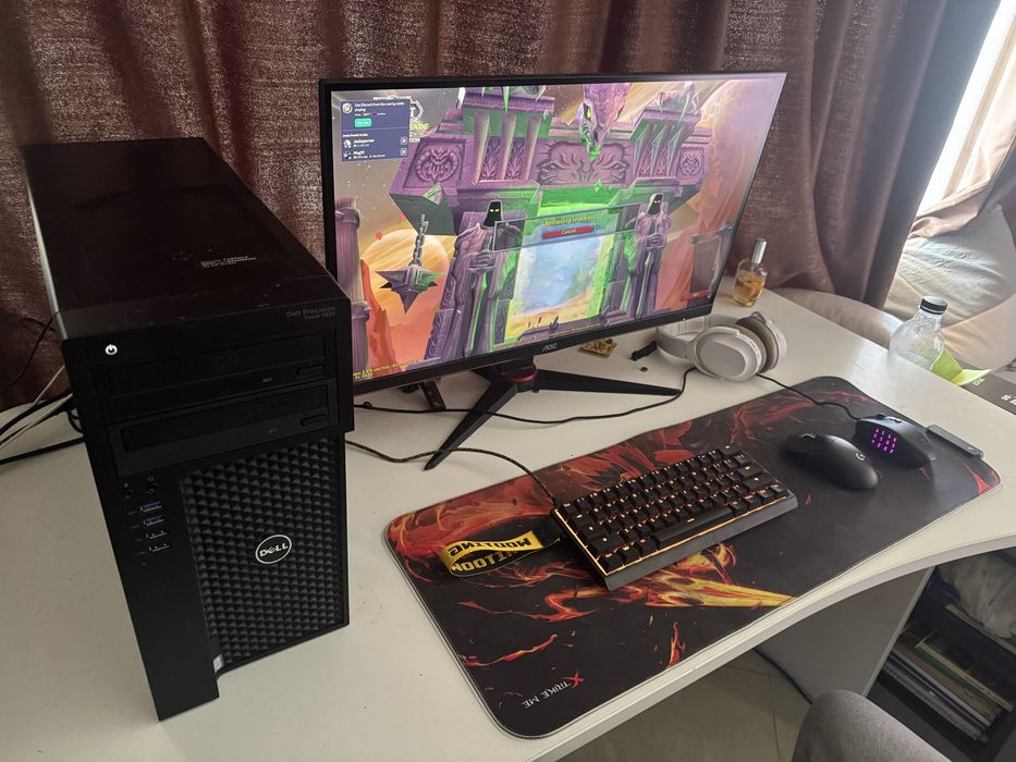 Геймърски компютър Dell / Xeon 1270v5 (i7 6700)/ GTX 1660Ti /16GB RAM