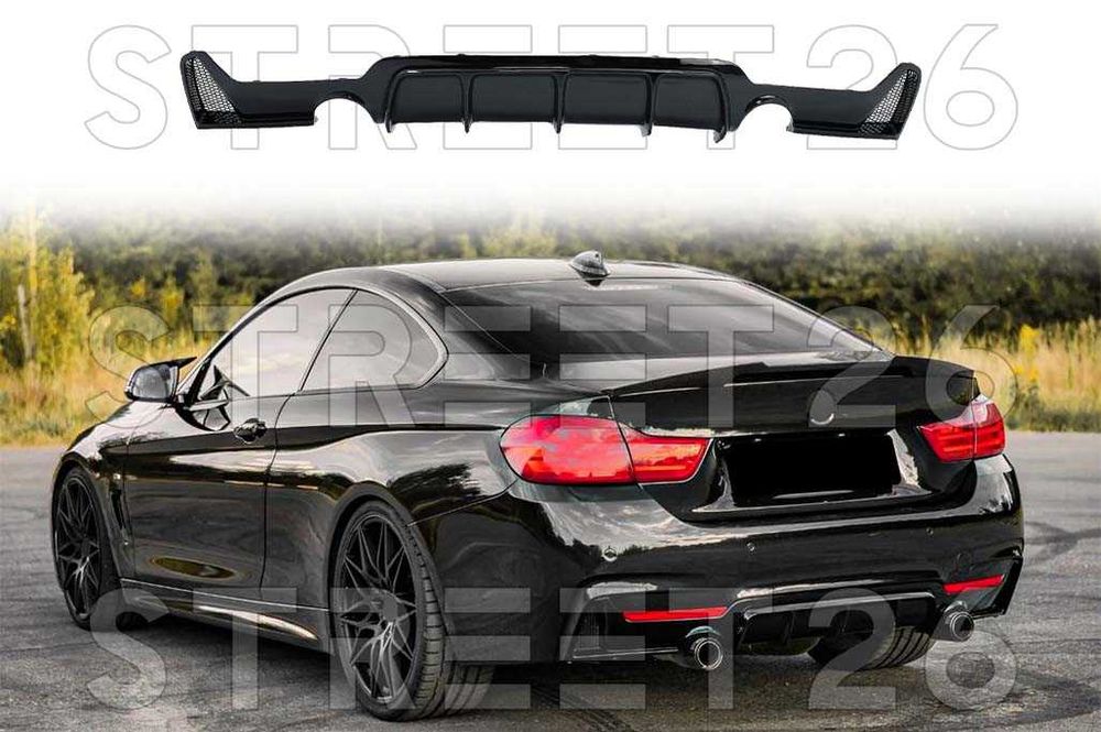 Difuzor Bara Spate BMW Seria 4 F32 F33 F36 (2013-2021) Negru Lucios