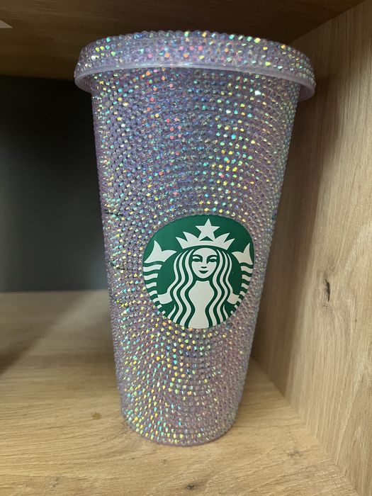 Starbucks чаши с ръчно залепени кристали