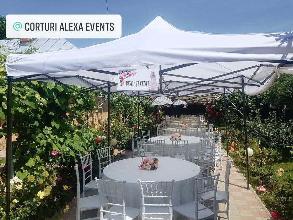 Inchiriez Cort Corturi Pavilioane Nunta Botez Majorat Mese de Cocktail