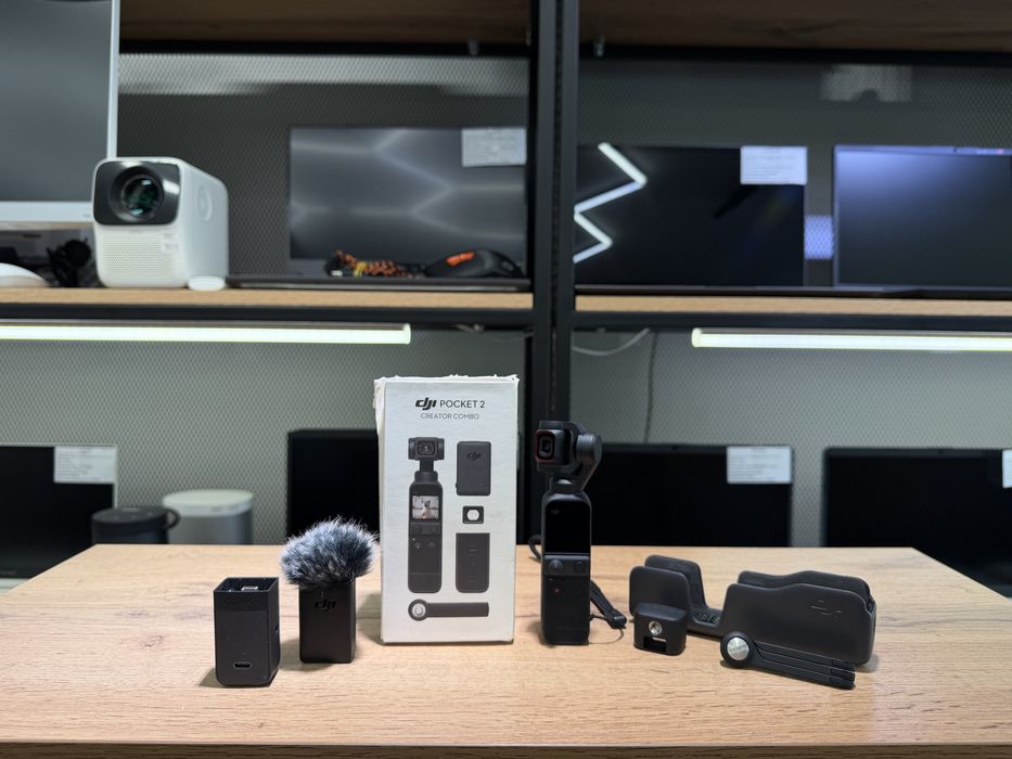 Экшн-камера DJI Pocket 2 Creator Combo, полный комплект, 4К, 2292/А10