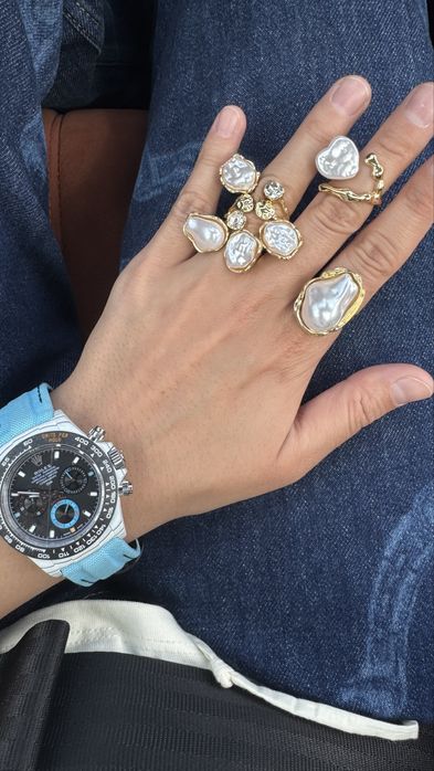 Стильные кольца набором и по одному Регулируемые Недорого тренд