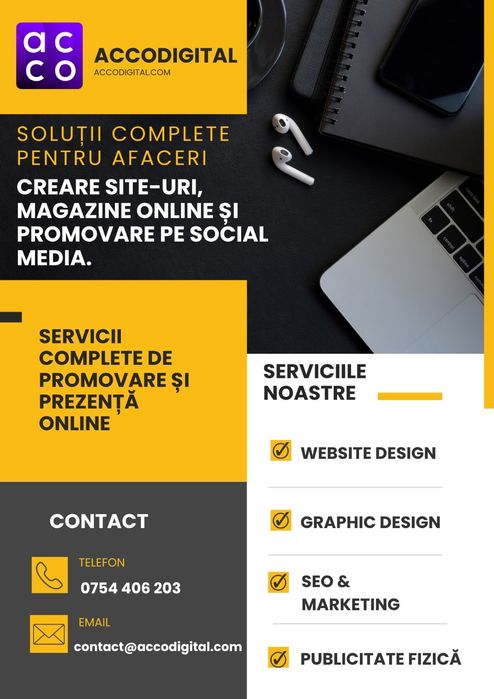 Creare Site-uri Web, Publicitate Online, Flyere și Bannere Publicitare