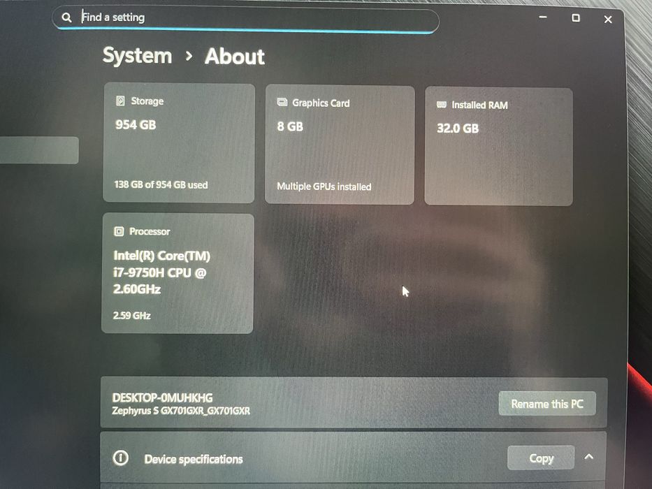 ASUS ROG zephyrus