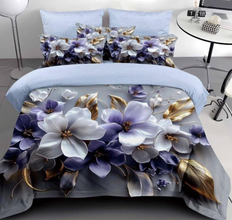 Lenjerie de pat finet 6 piese pentru pat dublu