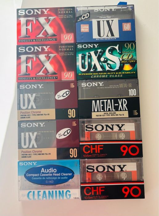 Lot de casete Sony noi sigilate