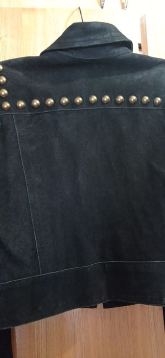 Куртка косуха SANDRO натур замш