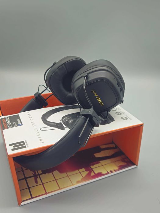 Безжични Bluetooth слушалки ROSELAND Leather Look сгъваеми, с микрофон